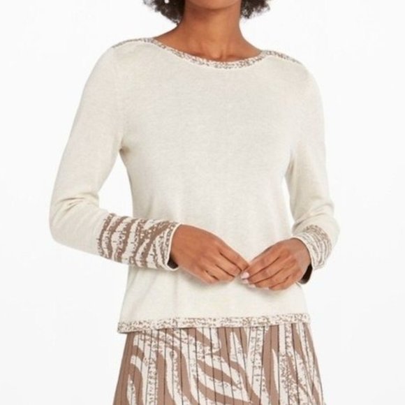 NIC+ZOE Petite Show Your Stripes Sweater - Size PP NWT - Picture 1 of 5